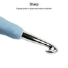12 Pcs Colorful Ergonomic Crochet Hooks Set Soft Needles Crafts Sewing Knitting Hooks Tool