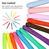 12 Pcs Colorful Ergonomic Crochet Hooks Set Soft Needles Crafts Sewing Knitting Hooks Tool